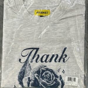 Market Thank You Graphic Rose T-Shirt Ash Size Small